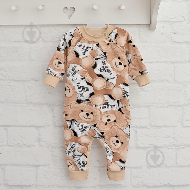 Ромпер-реглан унисекс Blanka Мишка р.68-74 бежевый 110847 - фото 2 Ромпер-реглан унисекс Blanka Мишка р.68-74 бежевый 110847 - фото 2