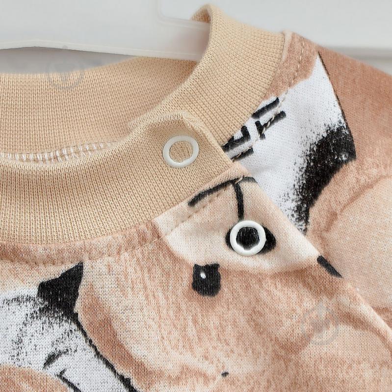 Ромпер-реглан унисекс Blanka Мишка р.68-74 бежевый 110847 - фото 3 Ромпер-реглан унисекс Blanka Мишка р.68-74 бежевый 110847 - фото 3