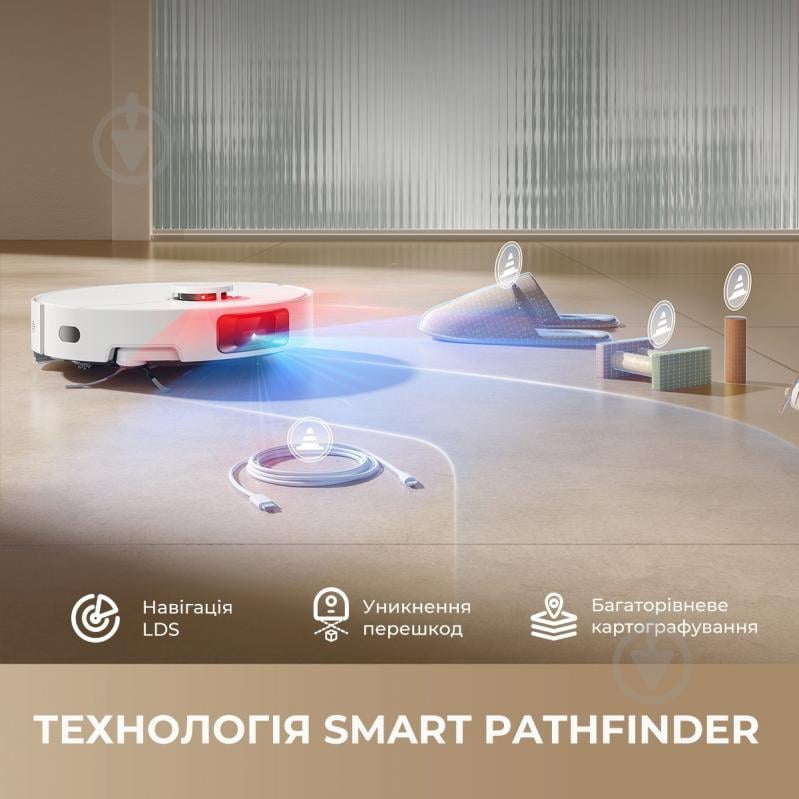 Робот-пилосос DREAME D20 PRO (RLD43SA) white - фото 7 Робот-пилосос DREAME D20 PRO (RLD43SA) white - фото 7