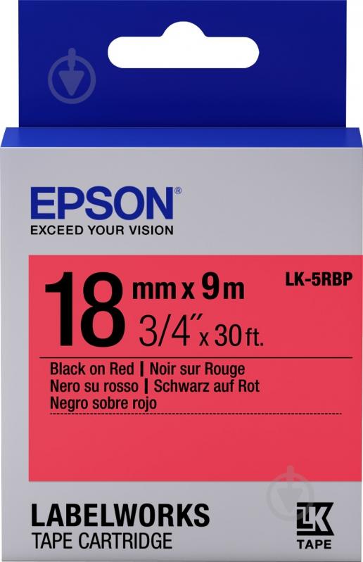 Картридж с лентой Epson LabelWorks LK5RBP - фото 1 Картридж с лентой Epson LabelWorks LK5RBP - фото 1