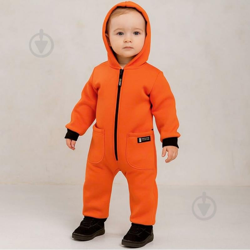 Ромпер-реглан унисекс Blanka р.128-134 оранжевый 110844 - фото 1 Ромпер-реглан унисекс Blanka р.128-134 оранжевый 110844 - фото 1