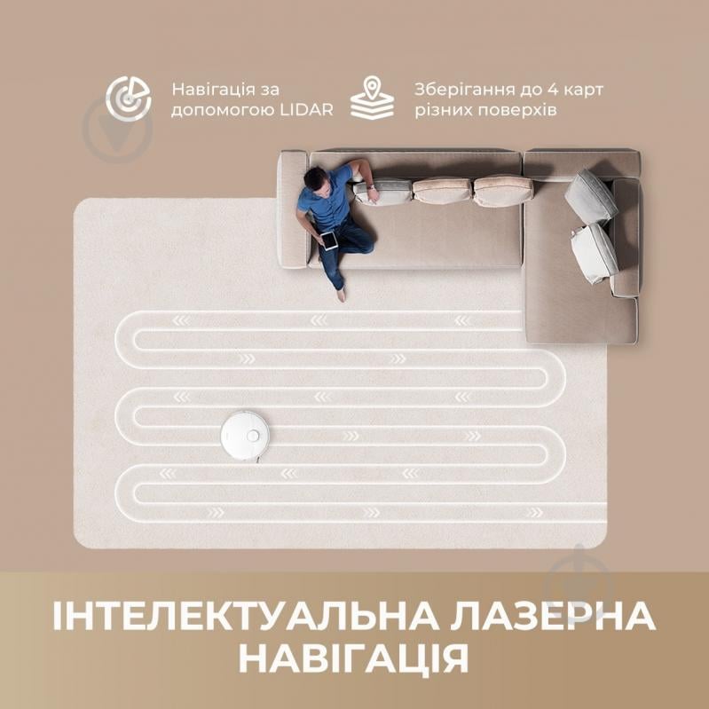 Робот-пылесос DREAME D20 PLUS (RLD35GD) white - фото 7