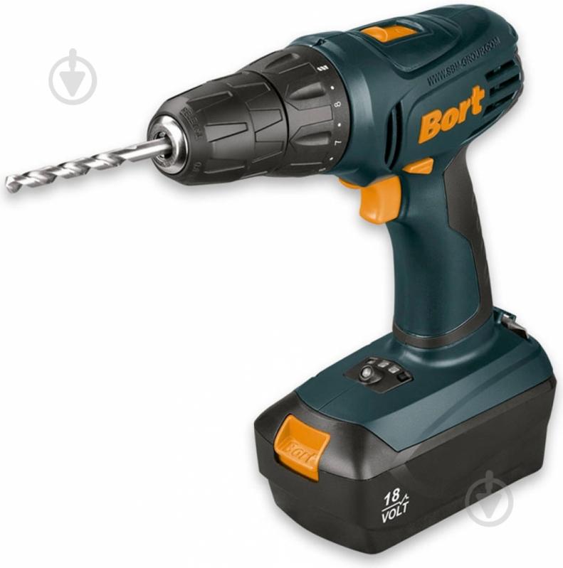 Шуруповерт акумуляторний Bort BAB-18Uх2-DK 93726805 - фото 1