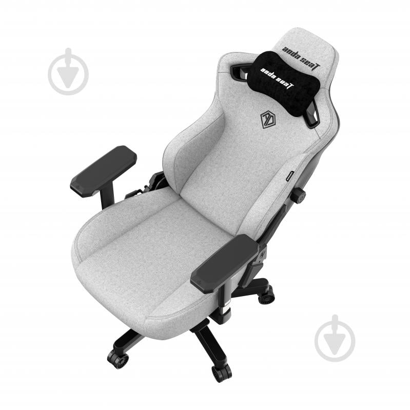 Кресло Anda Seat Кресло игровое Anda Seat Kaiser 3 Size XL Grey Fabric (AD12YDC-XL-01-G-PVF) серый - фото 13