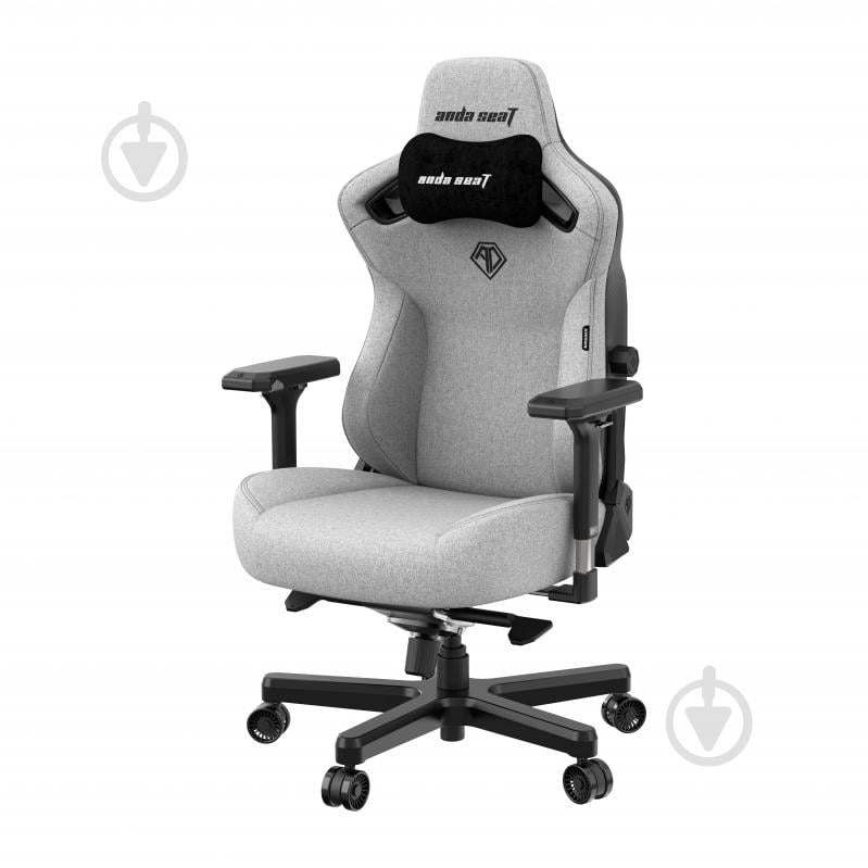 Кресло Anda Seat Кресло игровое Anda Seat Kaiser 3 Size XL Grey Fabric (AD12YDC-XL-01-G-PVF) серый - фото 3