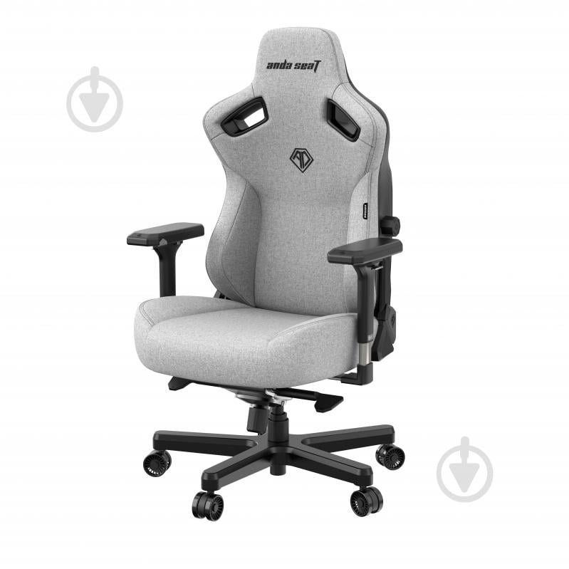 Кресло Anda Seat Кресло игровое Anda Seat Kaiser 3 Size XL Grey Fabric (AD12YDC-XL-01-G-PVF) серый - фото 9