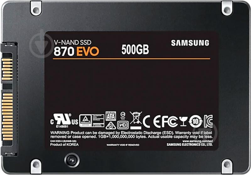 SSD-накопитель Samsung 870 EVO 500GB 2,5" SATA III MLC (MZ-77E500BW) - фото 5