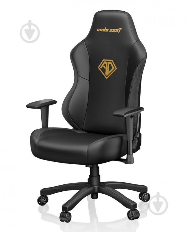 Крісло Anda Seat Phantom 3 Size L Black & Gold (AD18Y-06-B-PVC) чорний - фото 3