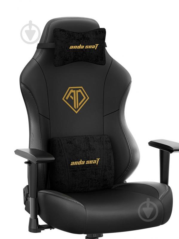 Крісло Anda Seat Phantom 3 Size L Black & Gold (AD18Y-06-B-PVC) чорний - фото 2