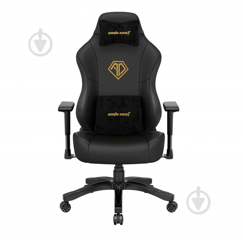 Крісло Anda Seat Phantom 3 Size L Black & Gold (AD18Y-06-B-PVC) чорний - фото 1