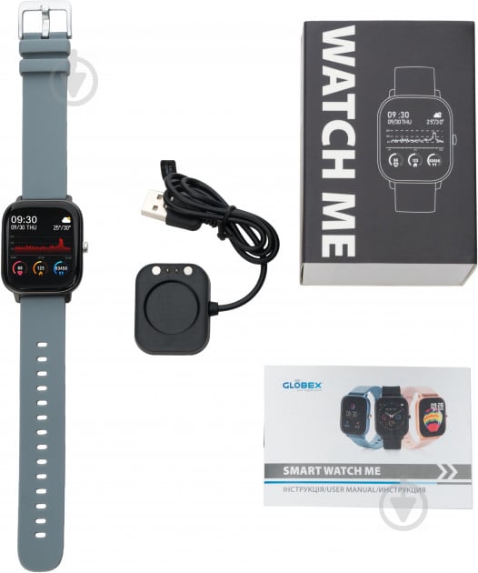 Смарт-годинник Globex Smart Watch grey (Me Gray) - фото 7