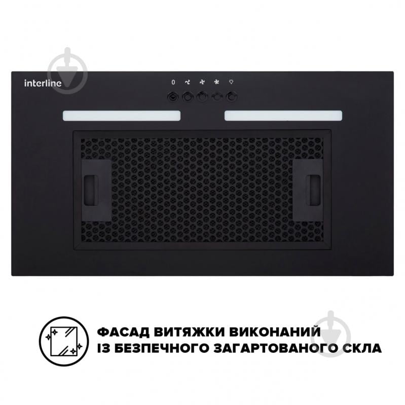 Витяжка Interline Line BL A/60 GL/PB - фото 2