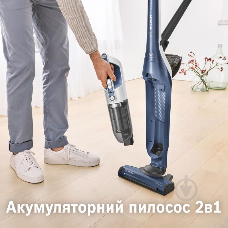 Пылесос аккумуляторный Bosch Flexxo Gen2 Серия 4 BCH3K2851 blue - фото 4