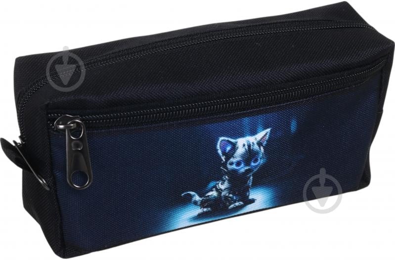 Пенал на молнии 18х4,5х9 см с карманом на молнии (с рисунком) Nota Bene черный - фото 3 Пенал на молнии 18х4,5х9 см с карманом на молнии (с рисунком) Nota Bene черный - фото 3
