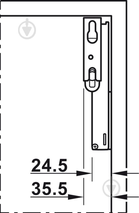 Подъемный механизм Hafele Free Space 1.8 Push модель В белый 372.27.705 механический Push open - фото 4