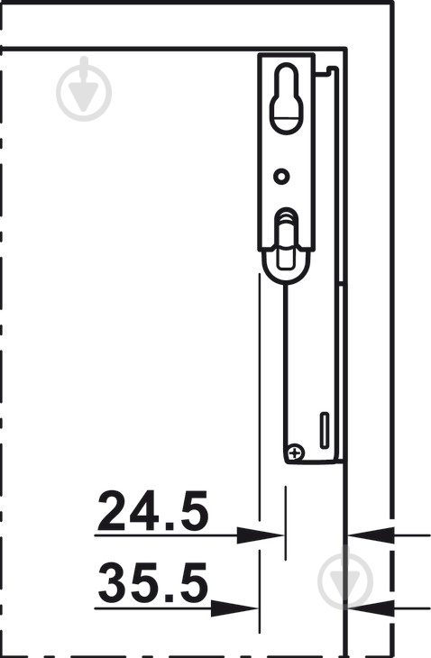 Підйомний механізм Hafele Free Space 1.8 Push модель C білий 372.27.706 механічний Push open - фото 5