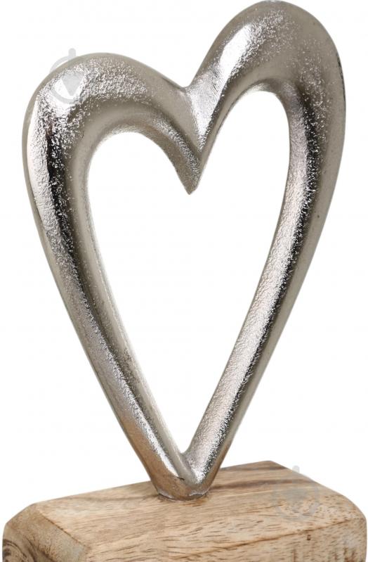 Статуэтка Inari Heart 7840/C 17х10,5х5 см серебряный - фото 3