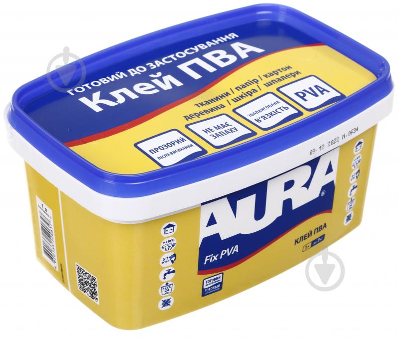 Клей ПВА AURA Fix 1л - фото 1