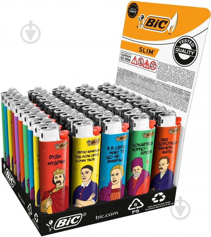 Запальничка BIC кишенькова J23 Постаті - фото 2