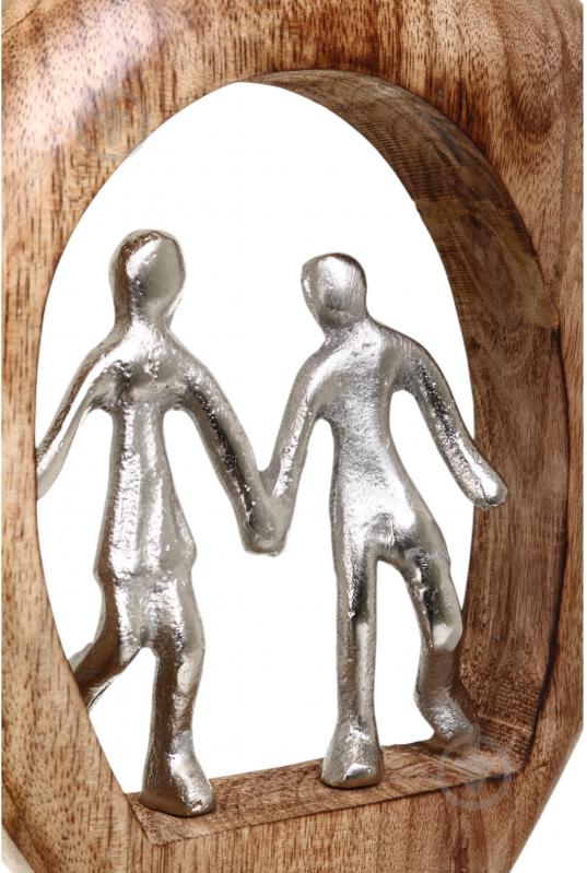 Статуэтка Inari Couple 8963 20х19х3,5 см серебряный - фото 3