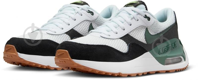 Кросівки дитячі демісезонні Nike AIR MAX SYSTM DQ0284-115 р.35,5 білі - фото 5