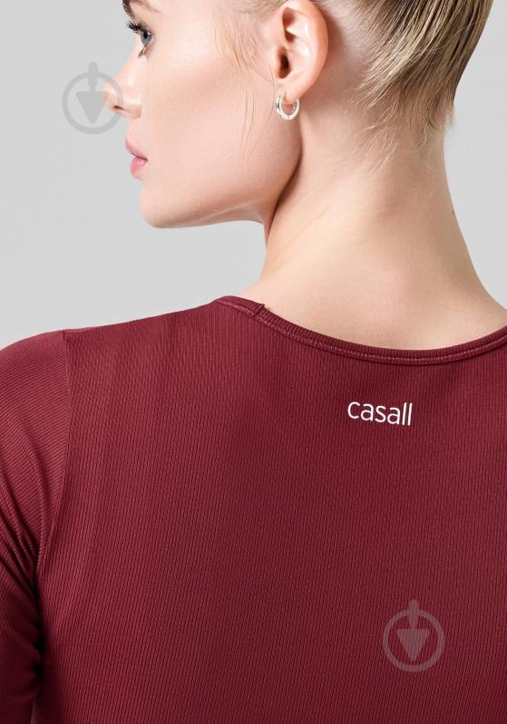 Футболка Casall SOFT RIB TEE 24235-448 р.M червоний - фото 3