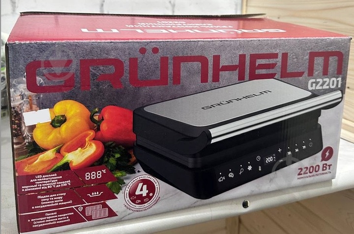 Гриль контактный Grunhelm G2201 - фото 5 Гриль контактный Grunhelm G2201 - фото 5