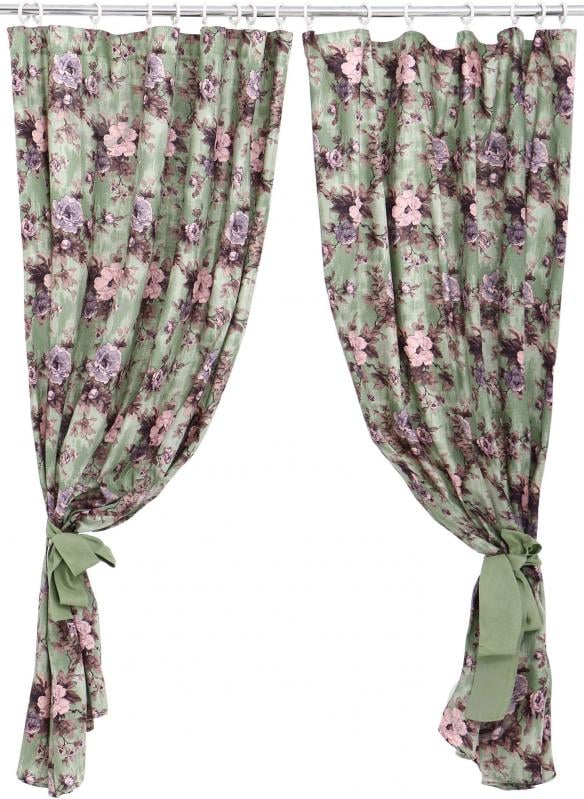 Комплект штор Троянди-Божоле 170х145 см La Nuit - фото 1 Комплект штор Троянди-Божоле 170х145 см La Nuit - фото 1