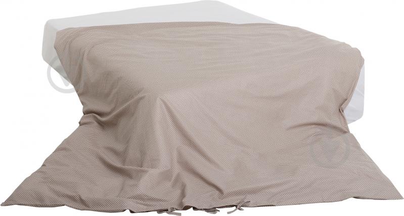 Пододеяльник Горох 200x210 см бежевый Прованс - фото 1