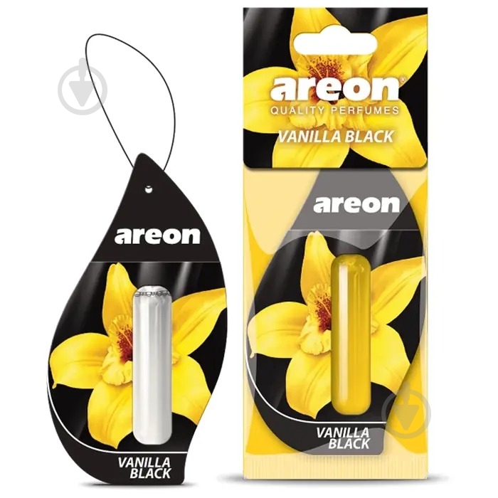Ароматизатор подвесной Areon LIQUID (LR23) Vanilla Black 5 мл - фото 1