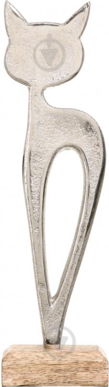 Статуэтка Inari Kitty 9037/B 24,5х9,5х5 см серебряный - фото 2