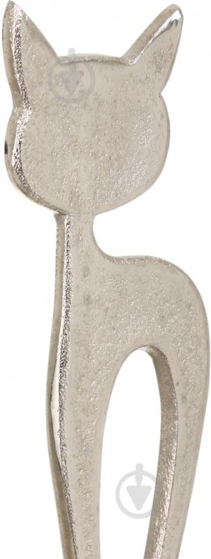 Статуэтка Inari Kitty 9037/B 24,5х9,5х5 см серебряный - фото 3