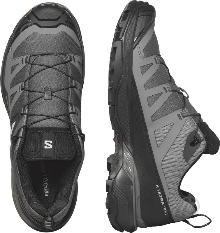 Кросівки чоловічі демісезонні Salomon X ULTRA 360 L47448300 р.40 2/3 чорно-сірі - фото 5