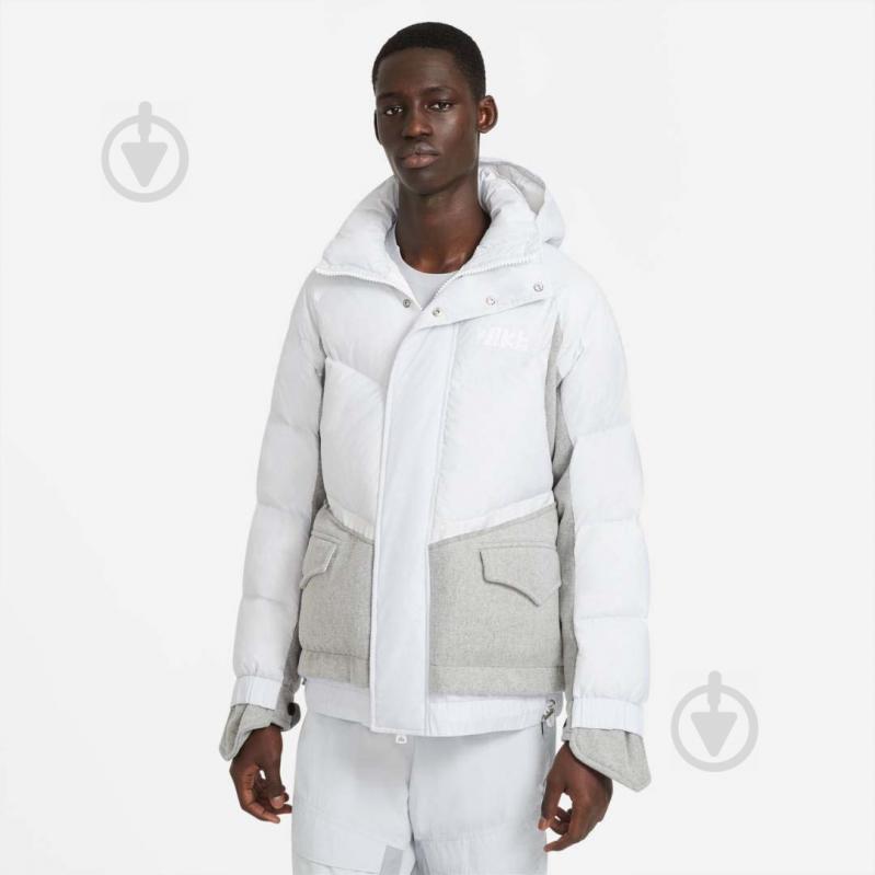 Пуховик чоловічий зимовий Nike M NRG SACAI PARKA CT3269-043 р.M білий - фото 1