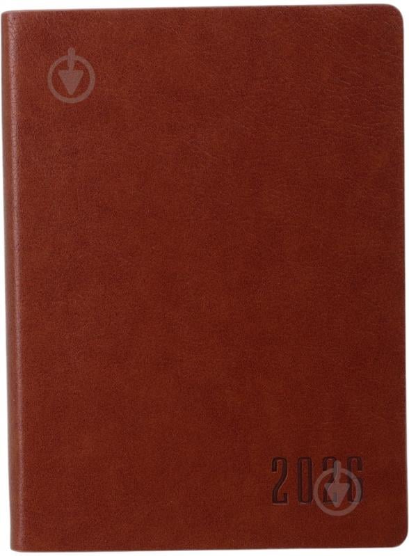 Щоденник датований Bourgeois A6 2026 ДН393 коричневий - фото 1 Щоденник датований Bourgeois A6 2026 ДН393 коричневий - фото 1