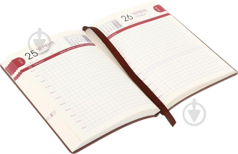 Щоденник датований Bourgeois A6 2026 ДН393 коричневий - фото 3 Щоденник датований Bourgeois A6 2026 ДН393 коричневий - фото 3