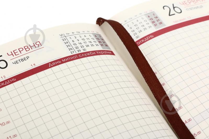 Щоденник датований Bourgeois A6 2026 ДН393 коричневий - фото 4 Щоденник датований Bourgeois A6 2026 ДН393 коричневий - фото 4