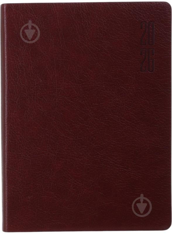 Щоденник датований Bourgeois A6 2026 ДН393/3 коричневий - фото 1 Щоденник датований Bourgeois A6 2026 ДН393/3 коричневий - фото 1
