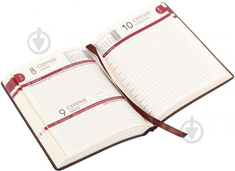 Щоденник датований Bourgeois A6 2026 ДН393/3 коричневий - фото 3 Щоденник датований Bourgeois A6 2026 ДН393/3 коричневий - фото 3