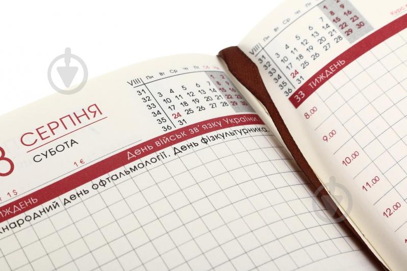 Щоденник датований Bourgeois A6 2026 ДН393/3 коричневий - фото 4 Щоденник датований Bourgeois A6 2026 ДН393/3 коричневий - фото 4