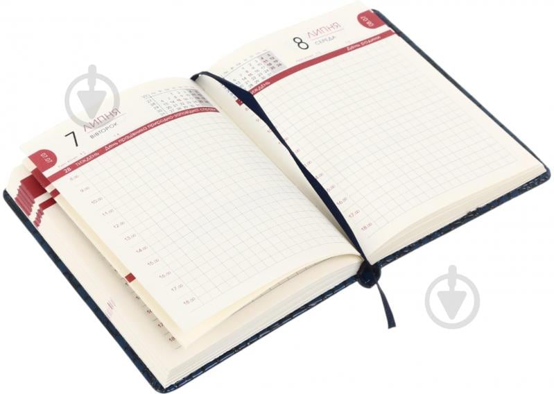 Щоденник датований Bourgeois A6 2026 ДН395/6 синій - фото 3 Щоденник датований Bourgeois A6 2026 ДН395/6 синій - фото 3