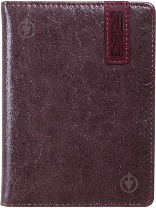 Щоденник датований Bourgeois A6 2026 ДН395/2 коричневий - фото 1 Щоденник датований Bourgeois A6 2026 ДН395/2 коричневий - фото 1