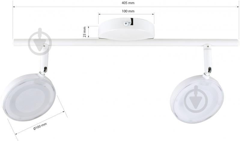 Спот Светкомплект 2x5 Вт білий LED SP 1002 - фото 5