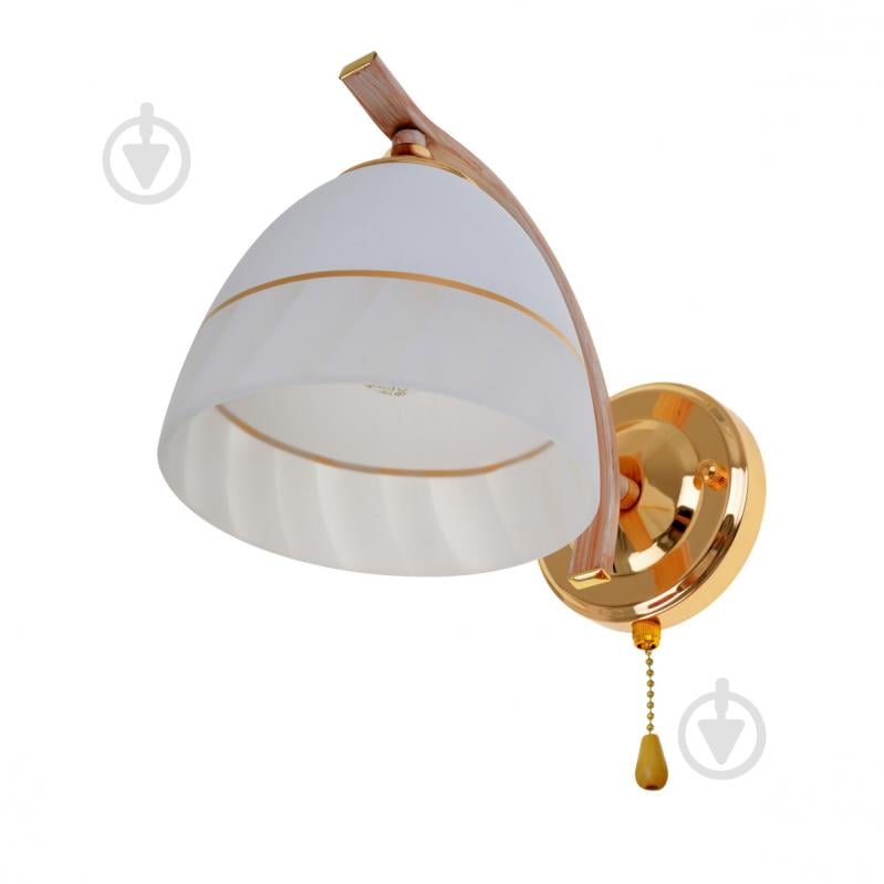 Бра Brille LK-674W 60 Вт E27 бежевий 29-183 - фото 1