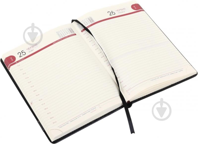 Щоденник датований Bourgeois A5 2026 ДН394/3 чорний - фото 3