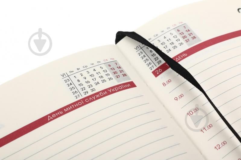 Щоденник датований Bourgeois A5 2026 ДН394/3 чорний - фото 4