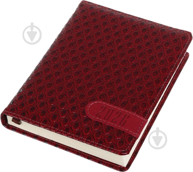 Щоденник датований Bourgeois A6 2026 ДН395/3 червоний - фото 2