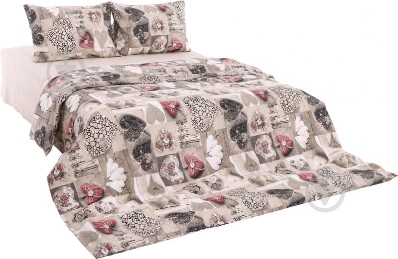 Комплект постільної білизни Beige rose 1,5 мульті UP! (Underprice) - фото 1