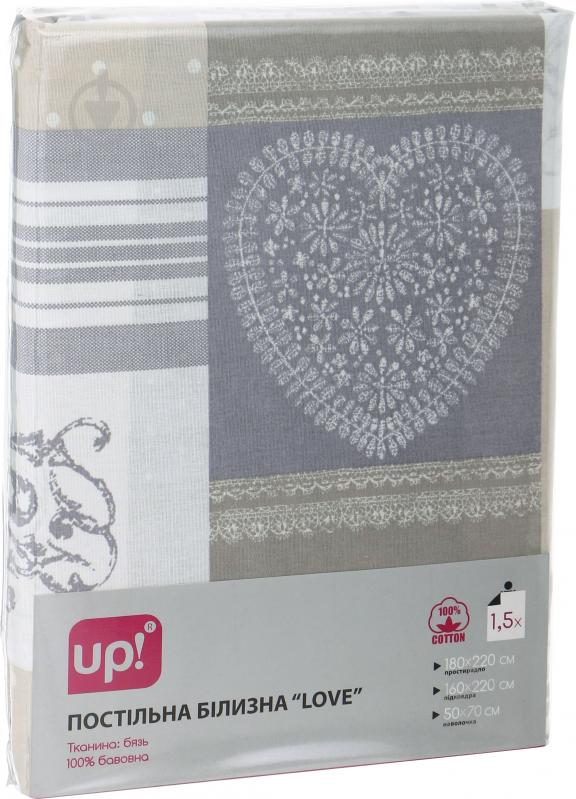 Комплект постільної білизни Love 1,5 мульті UP! (Underprice) - фото 6 Комплект постільної білизни Love 1,5 мульті UP! (Underprice) - фото 6