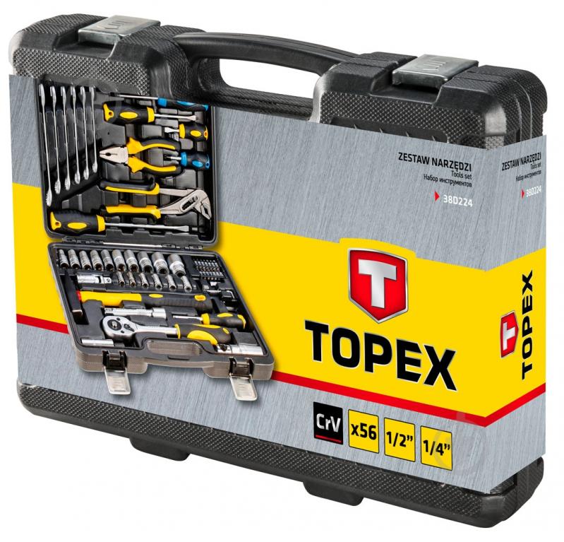 Набор ручного инструмента Topex 56 шт. 38D224 - фото 12